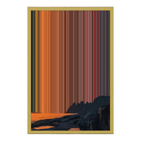 18×22" Metallic Float Frame Canvas - Gold Frame variant