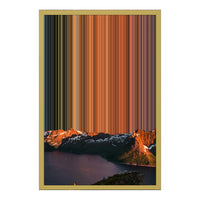 18×22" Metallic Float Frame Canvas - Gold Frame variant