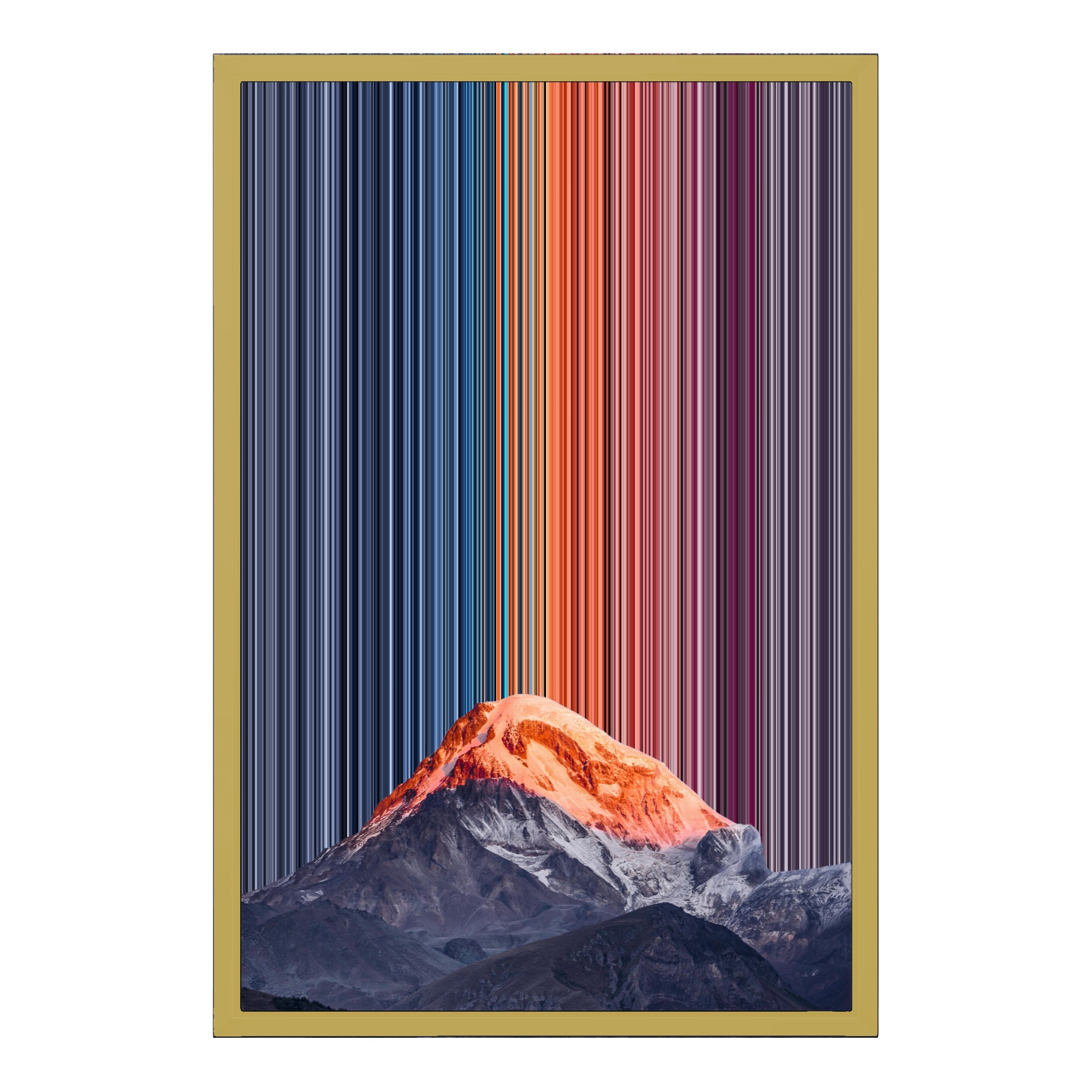 18×22" Metallic Float Frame Canvas - Gold Frame variant