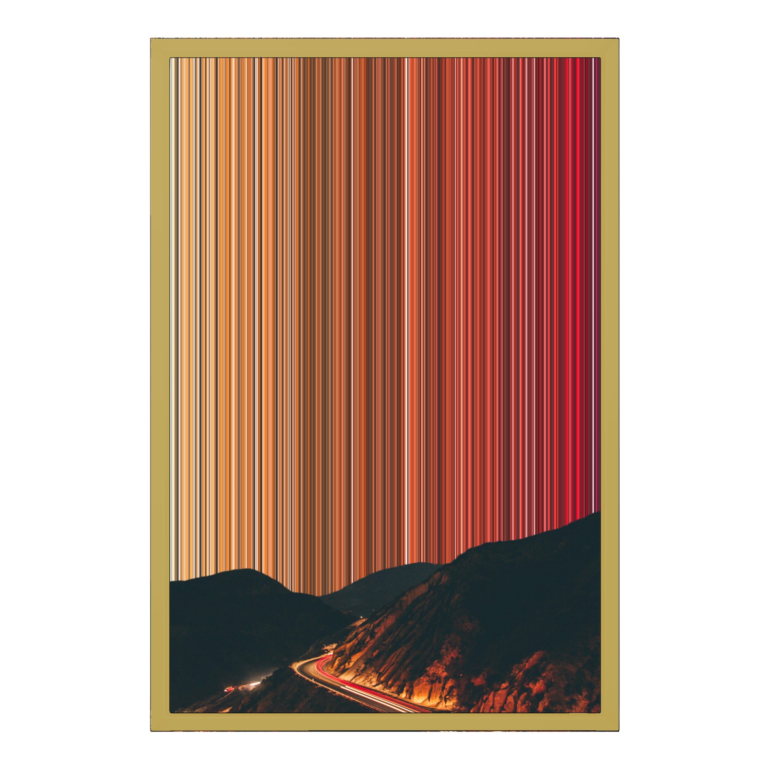 18×22" Metallic Float Frame Canvas - Gold Frame variant