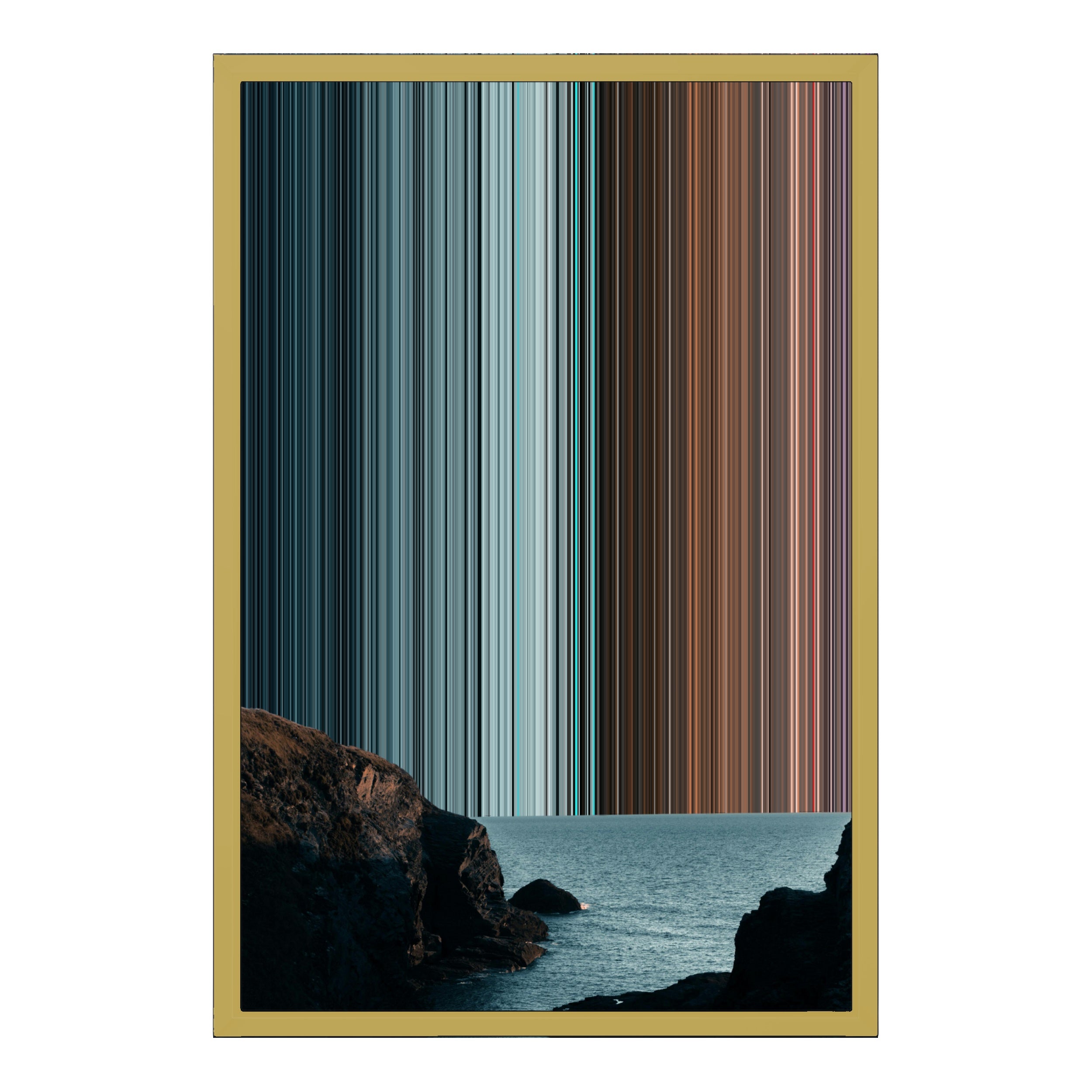 18×22" Metallic Float Frame Canvas - Gold Frame variant