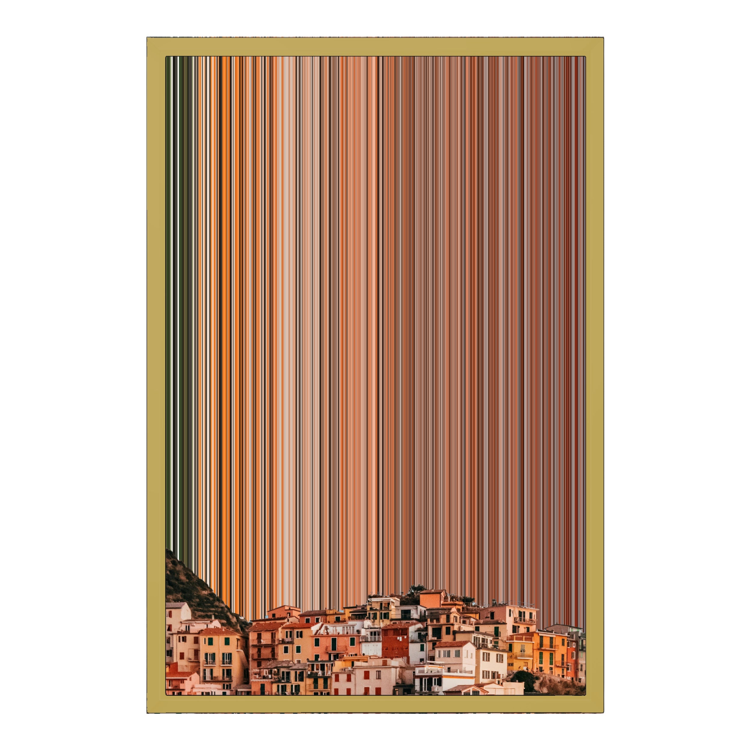 18×22" Metallic Float Frame Canvas - Gold Frame variant