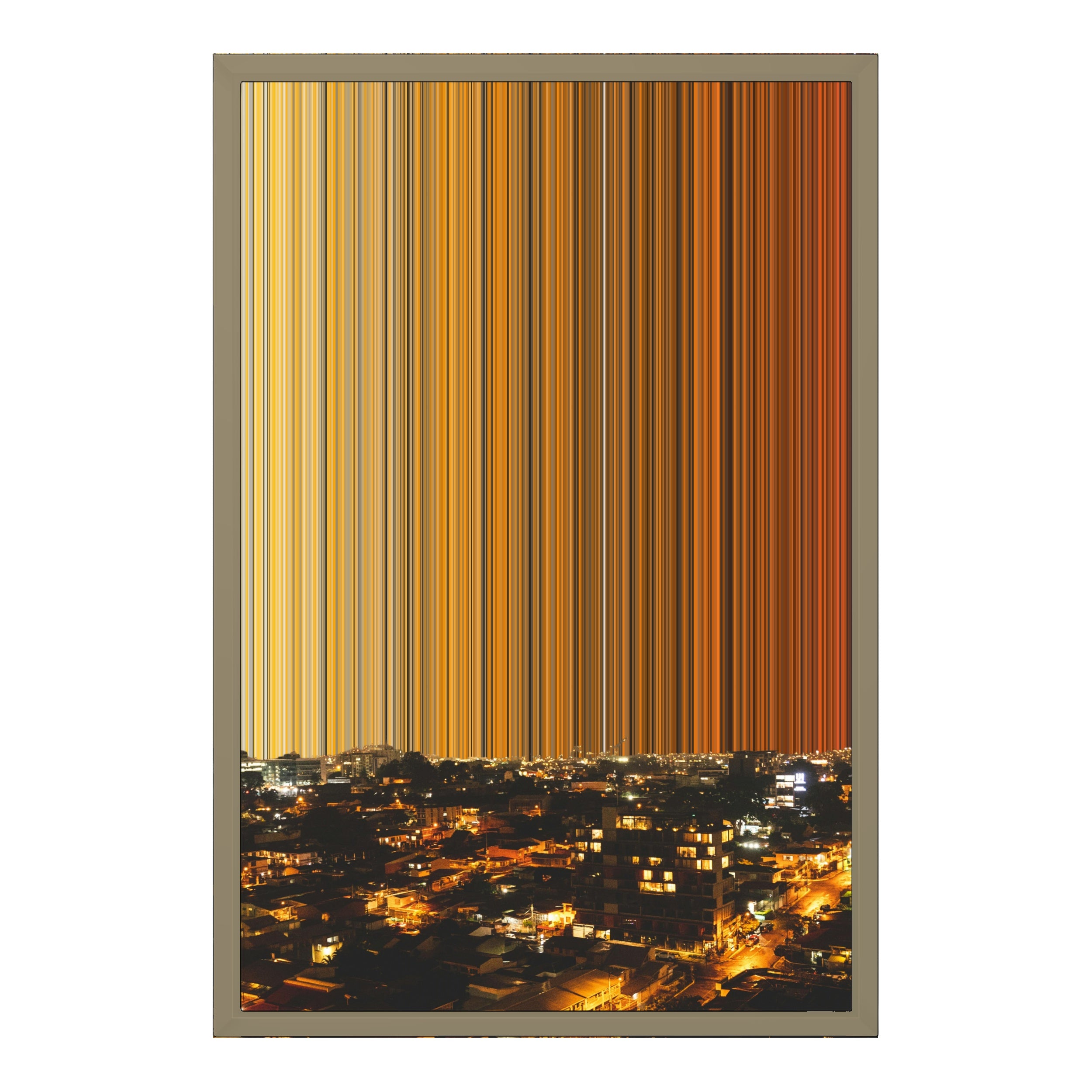 18×22" Metallic Float Frame Canvas - Natural Frame variant