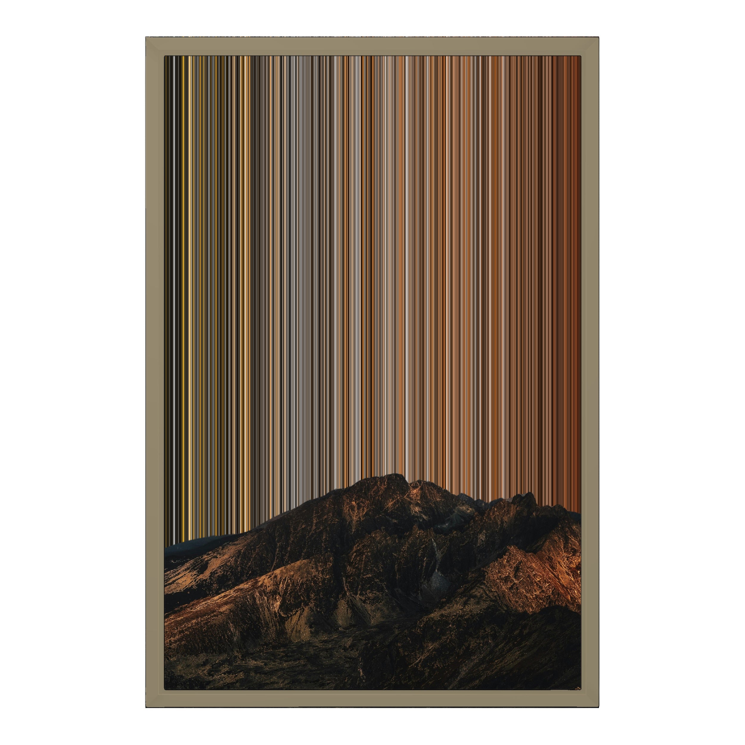 18×22" Metallic Float Frame Canvas - Natural Frame variant