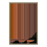 18×22" Metallic Float Frame Canvas - Natural Frame variant