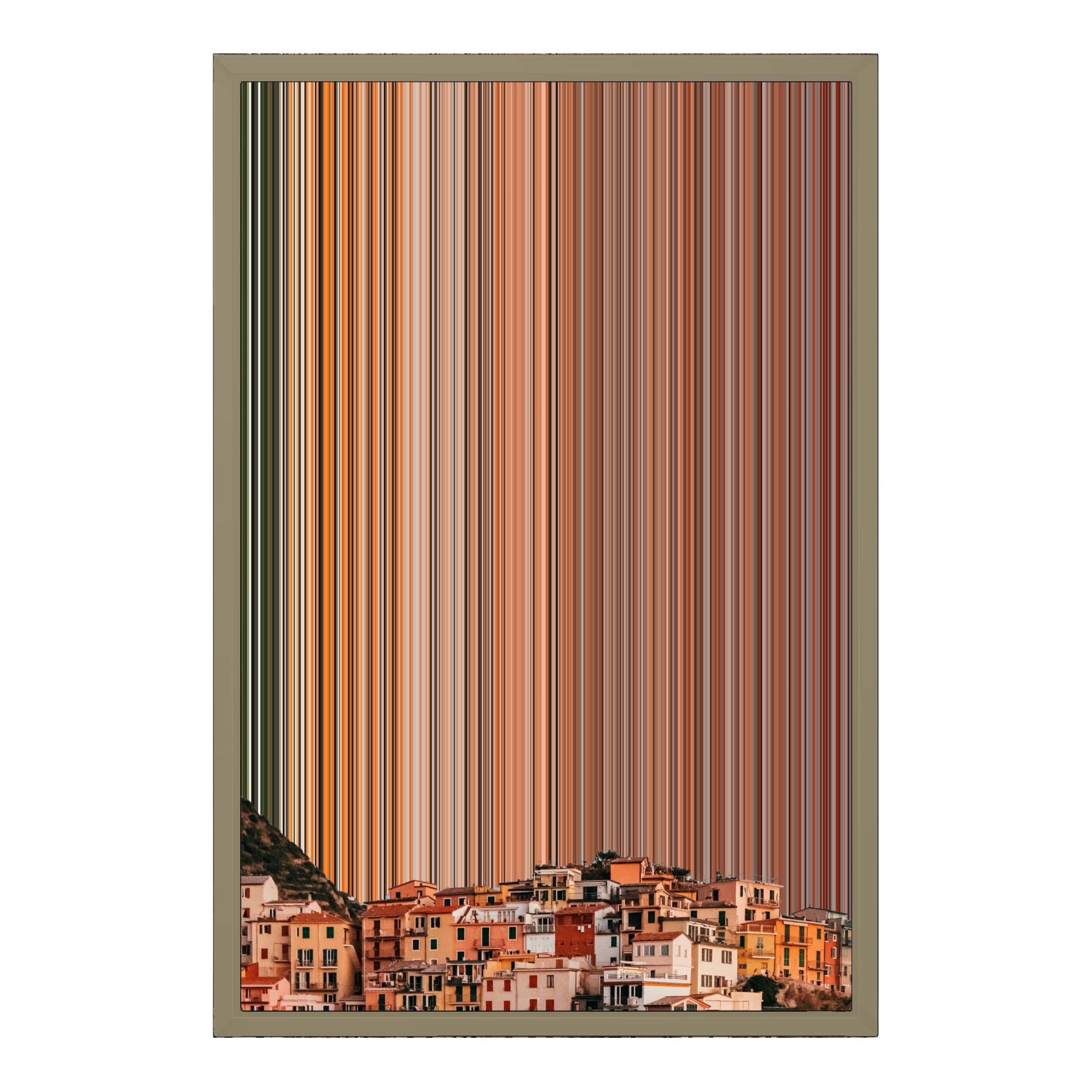 18×22" Metallic Float Frame Canvas - Natural Frame variant