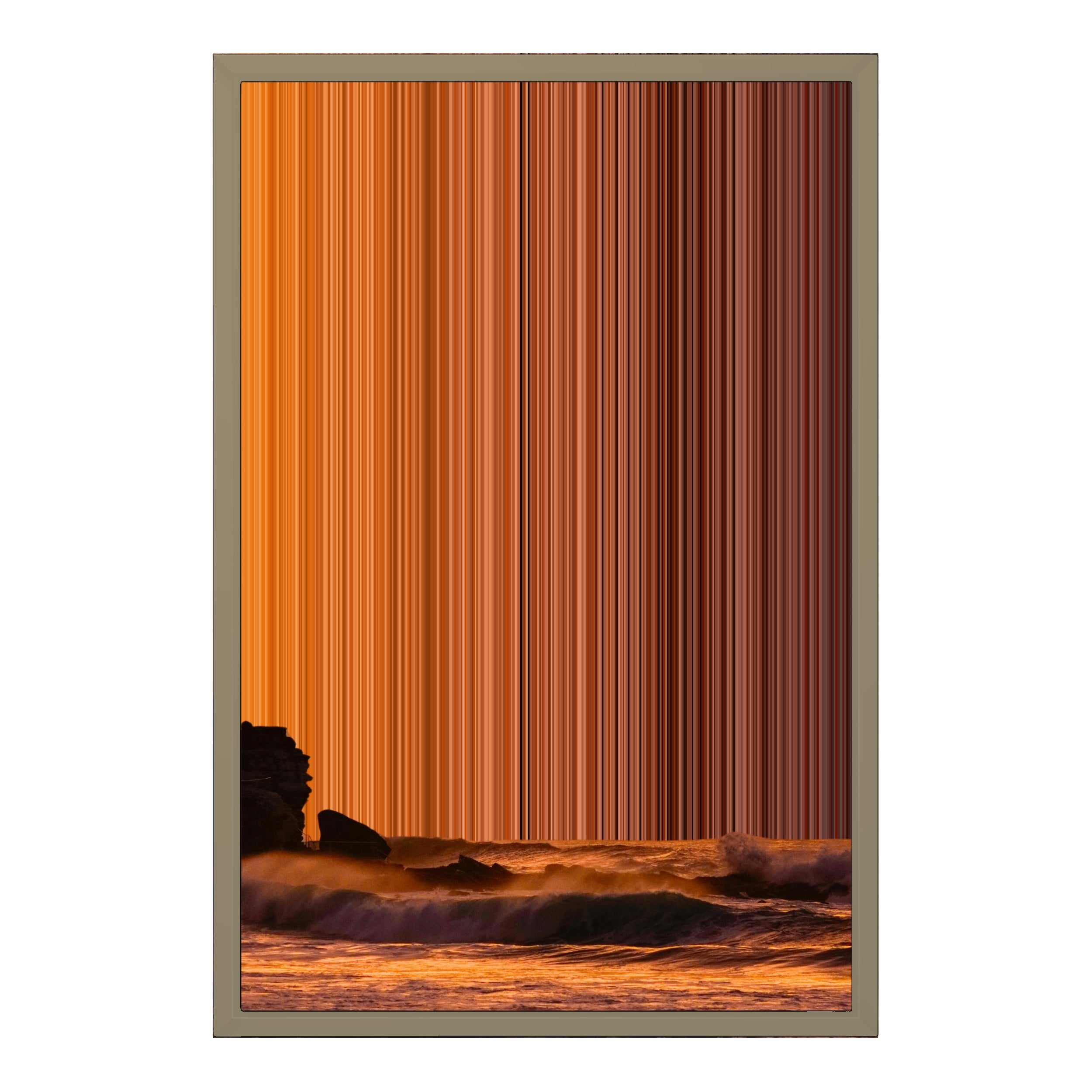 18×22" Metallic Float Frame Canvas - Natural Frame variant