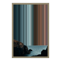 18×22" Metallic Float Frame Canvas - Natural Frame variant