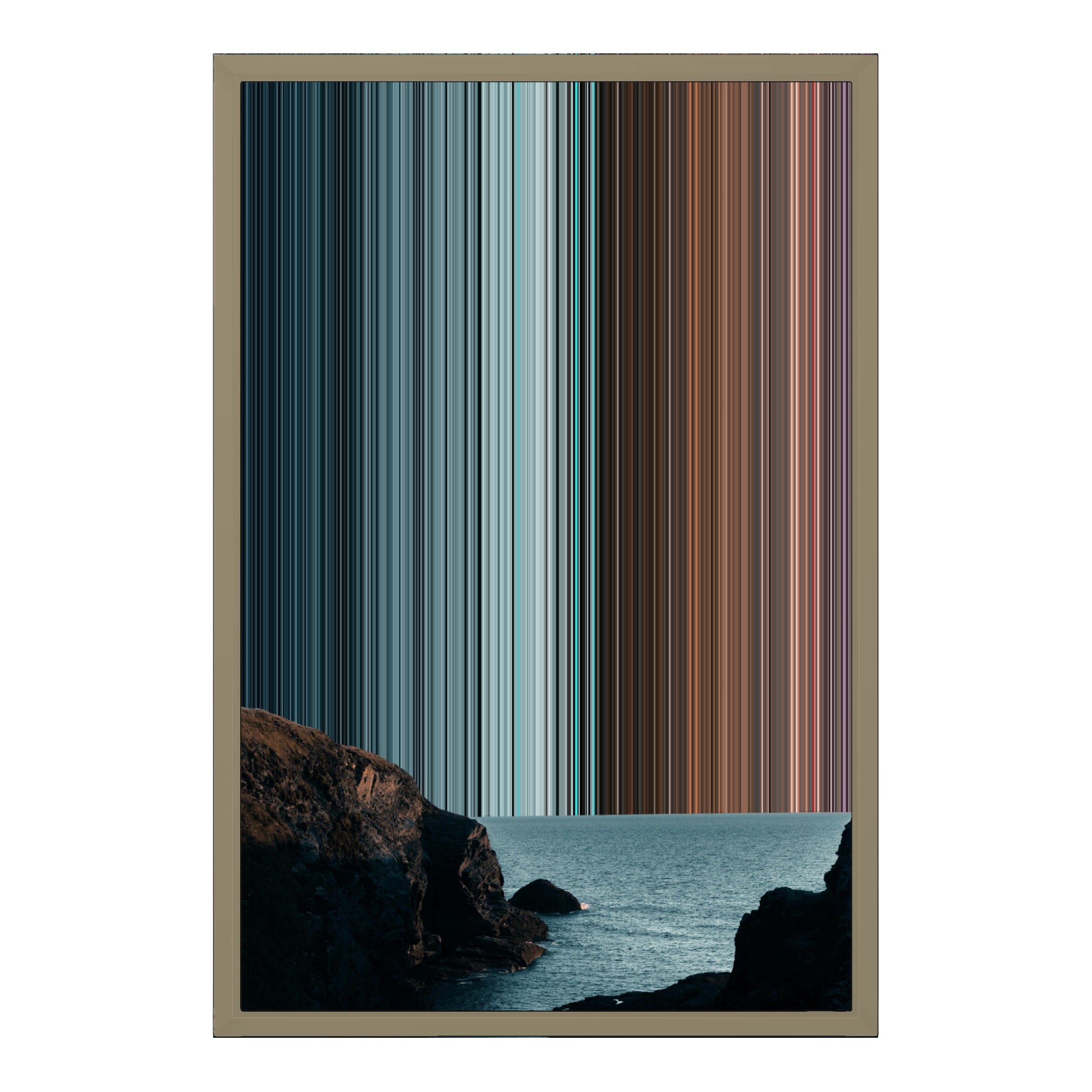 18×22" Metallic Float Frame Canvas - Natural Frame variant