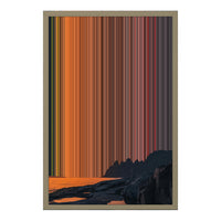 18×22" Metallic Float Frame Canvas - Natural Frame variant