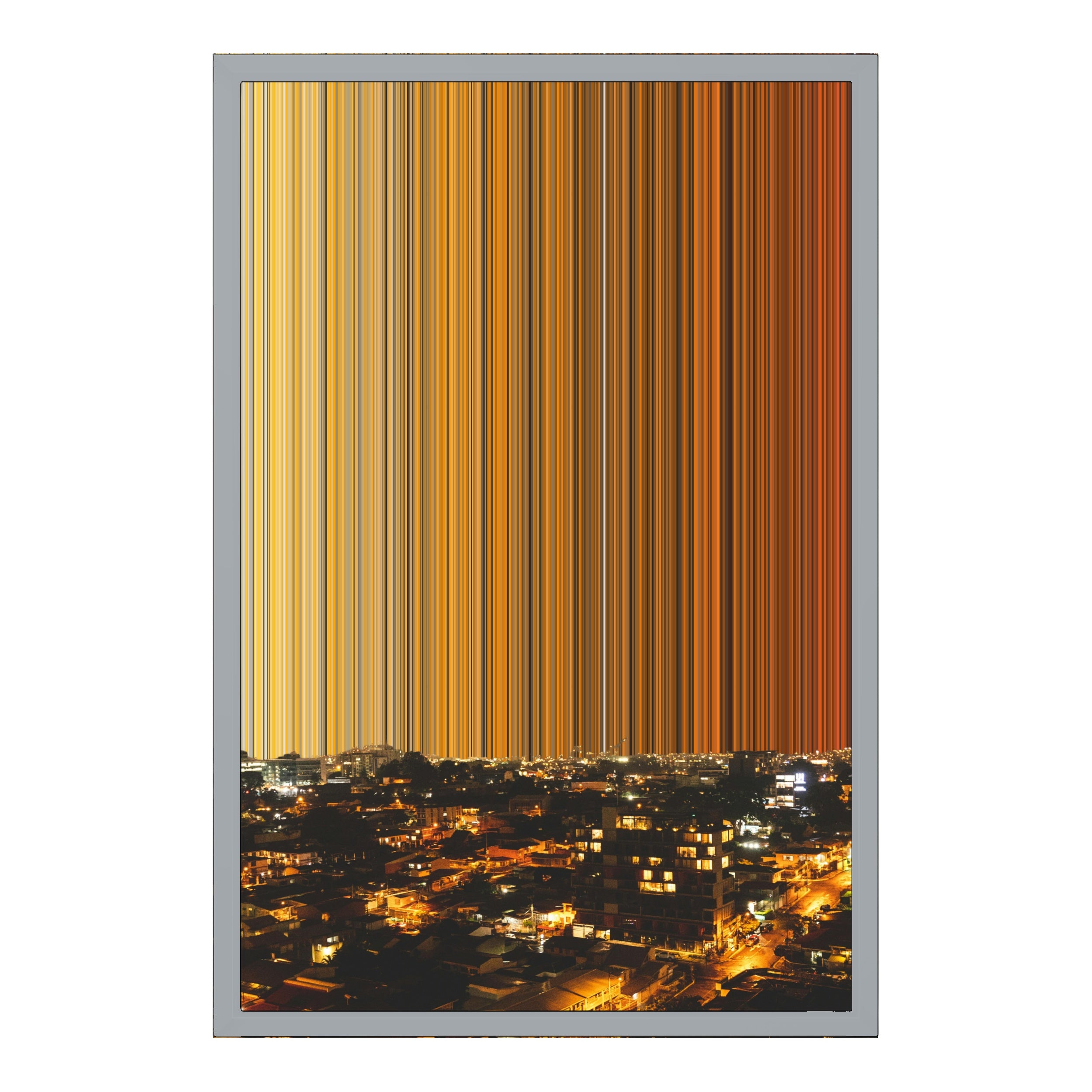 18×22" Metallic Float Frame Canvas - Silver Frame variant