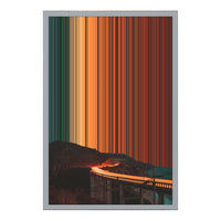 18×22" Metallic Float Frame Canvas - Silver Frame variant