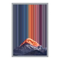 18×22" Metallic Float Frame Canvas - Silver Frame variant