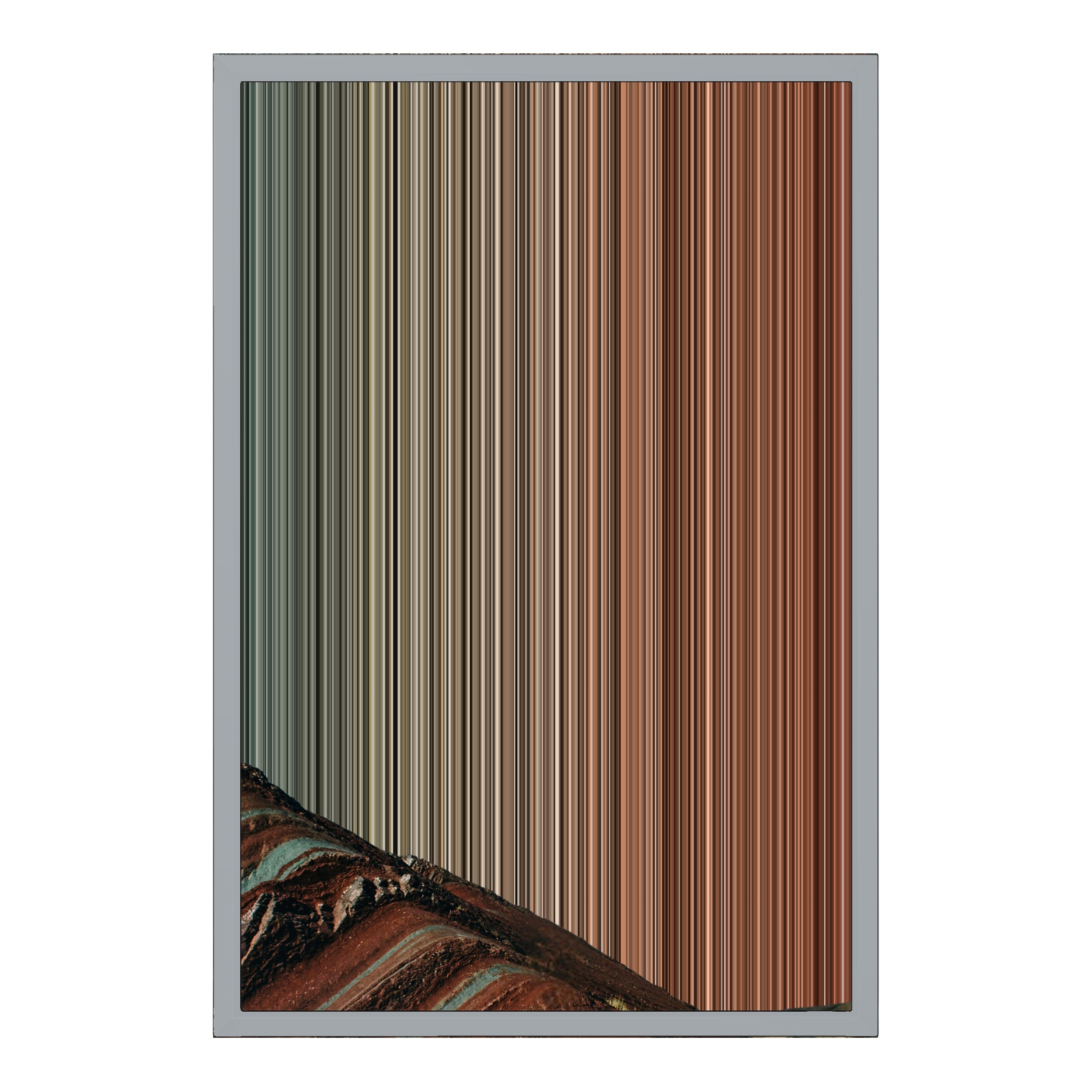 18×22" Metallic Float Frame Canvas - Silver Frame variant