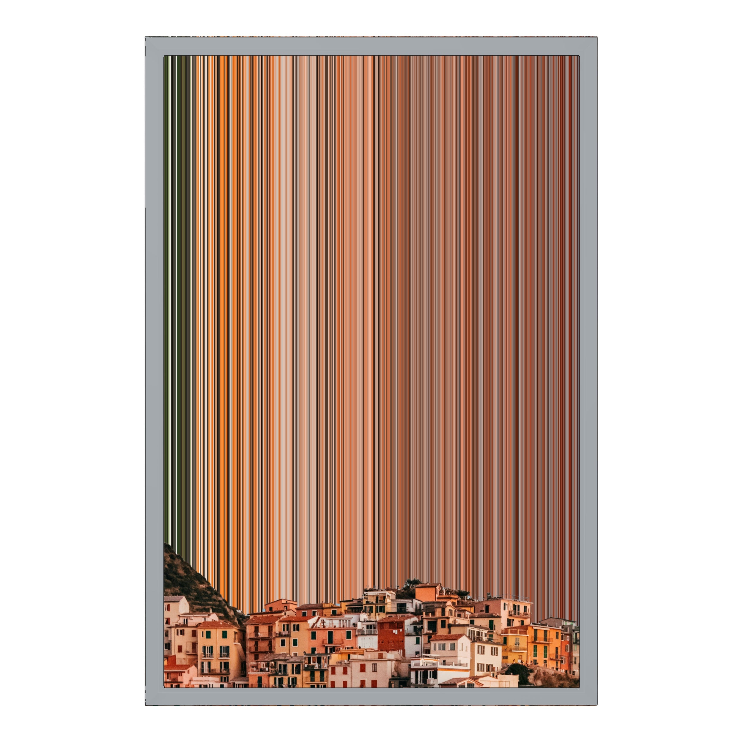 18×22" Metallic Float Frame Canvas - Silver Frame variant