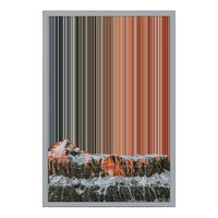 18×22" Metallic Float Frame Canvas - Silver Frame variant