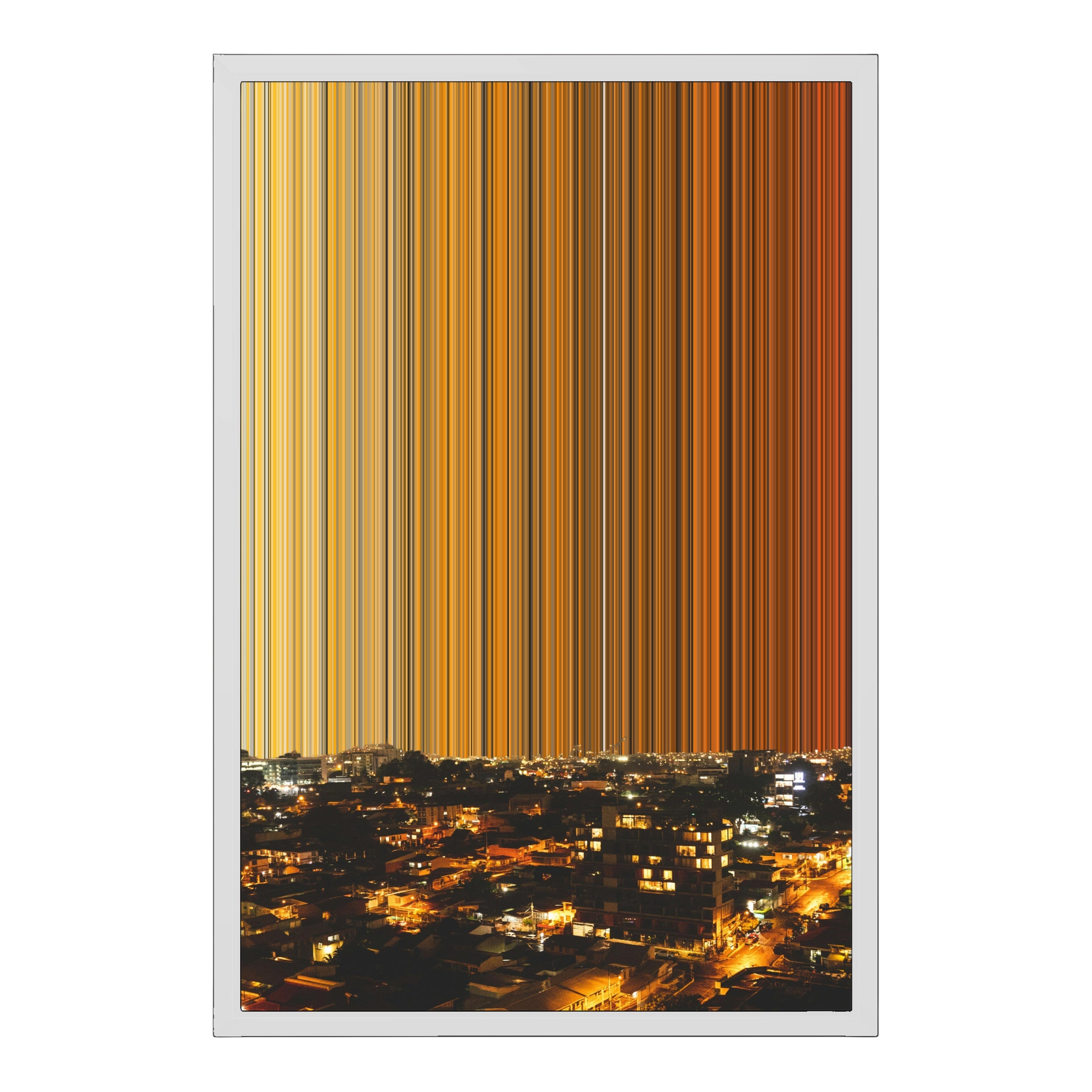 18×22" Metallic Float Frame Canvas - White Frame variant