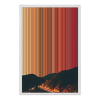 18×22" Metallic Float Frame Canvas - White Frame variant