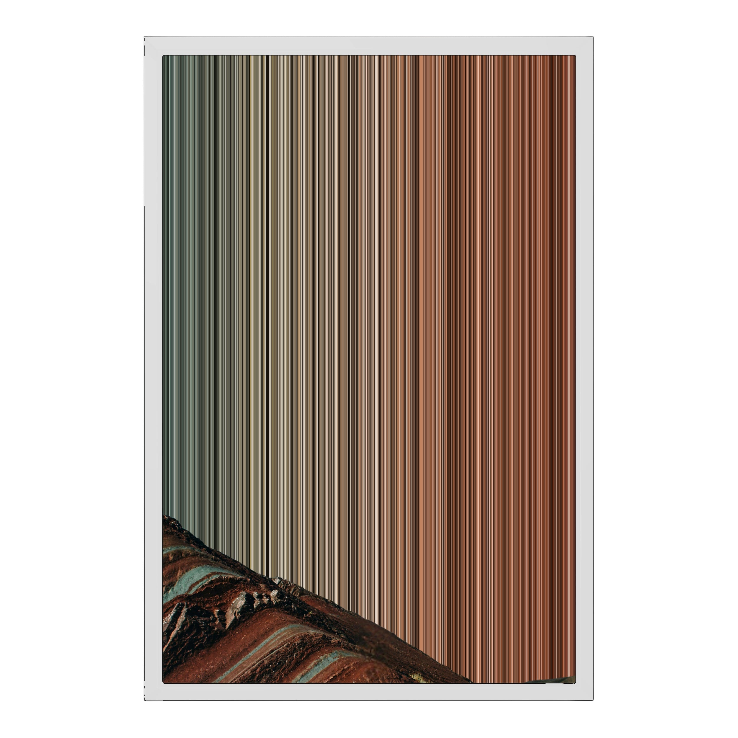 18×22" Metallic Float Frame Canvas - White Frame variant