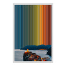 18×22" Metallic Float Frame Canvas - White Frame variant