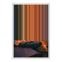 18×22" Metallic Float Frame Canvas - White Frame variant