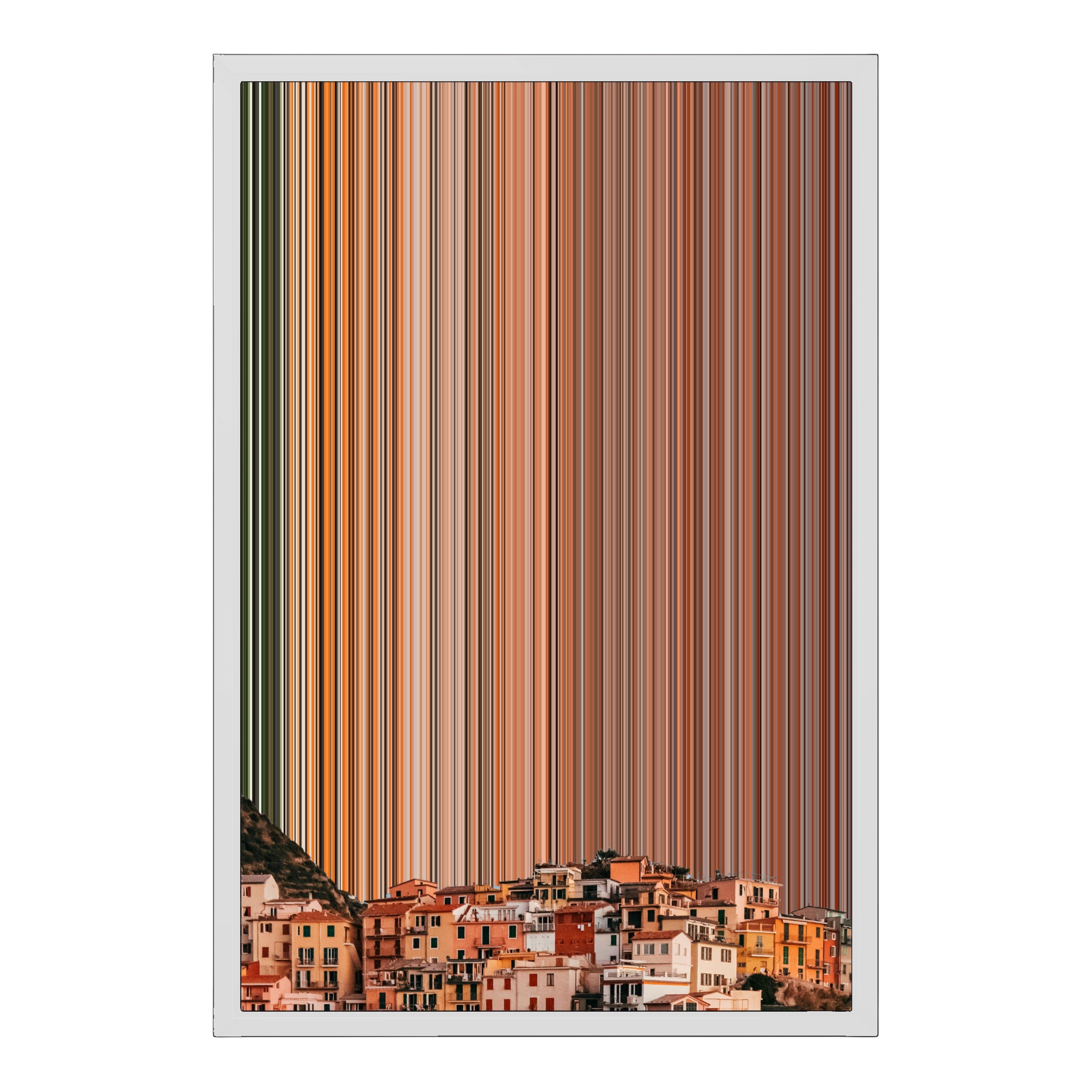 18×22" Metallic Float Frame Canvas - White Frame variant