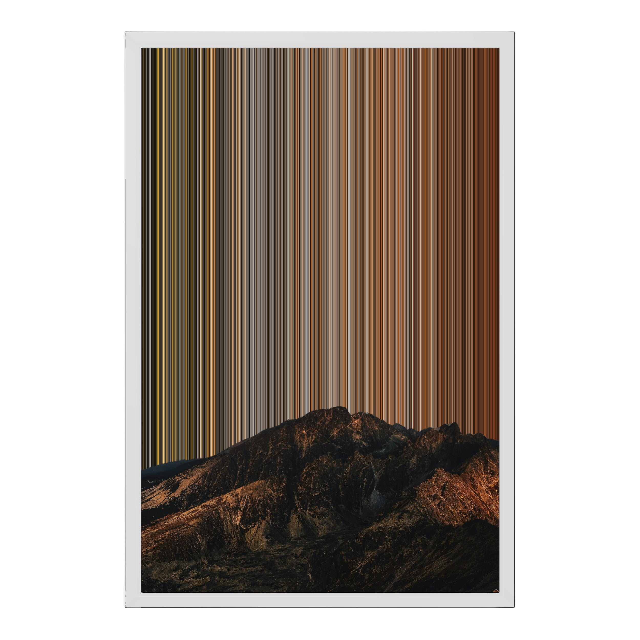 18×22" Metallic Float Frame Canvas - White Frame variant