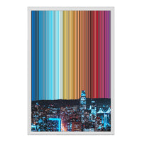 18×22" Metallic Float Frame Canvas - White Frame variant