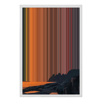 18×22" Metallic Float Frame Canvas - White Frame variant