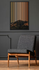 Mountain At Night Under A Starry Sky - Lifestyle staging in modern interior - Gradienta