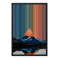 Leinwandbild mit Schattenfugenrahmen im Format 18×24", schwarzer Rahmen