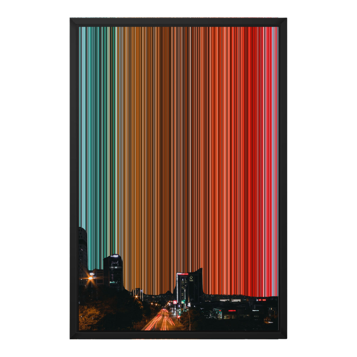 18×24" Float Frame Canvas - Black Frame variant