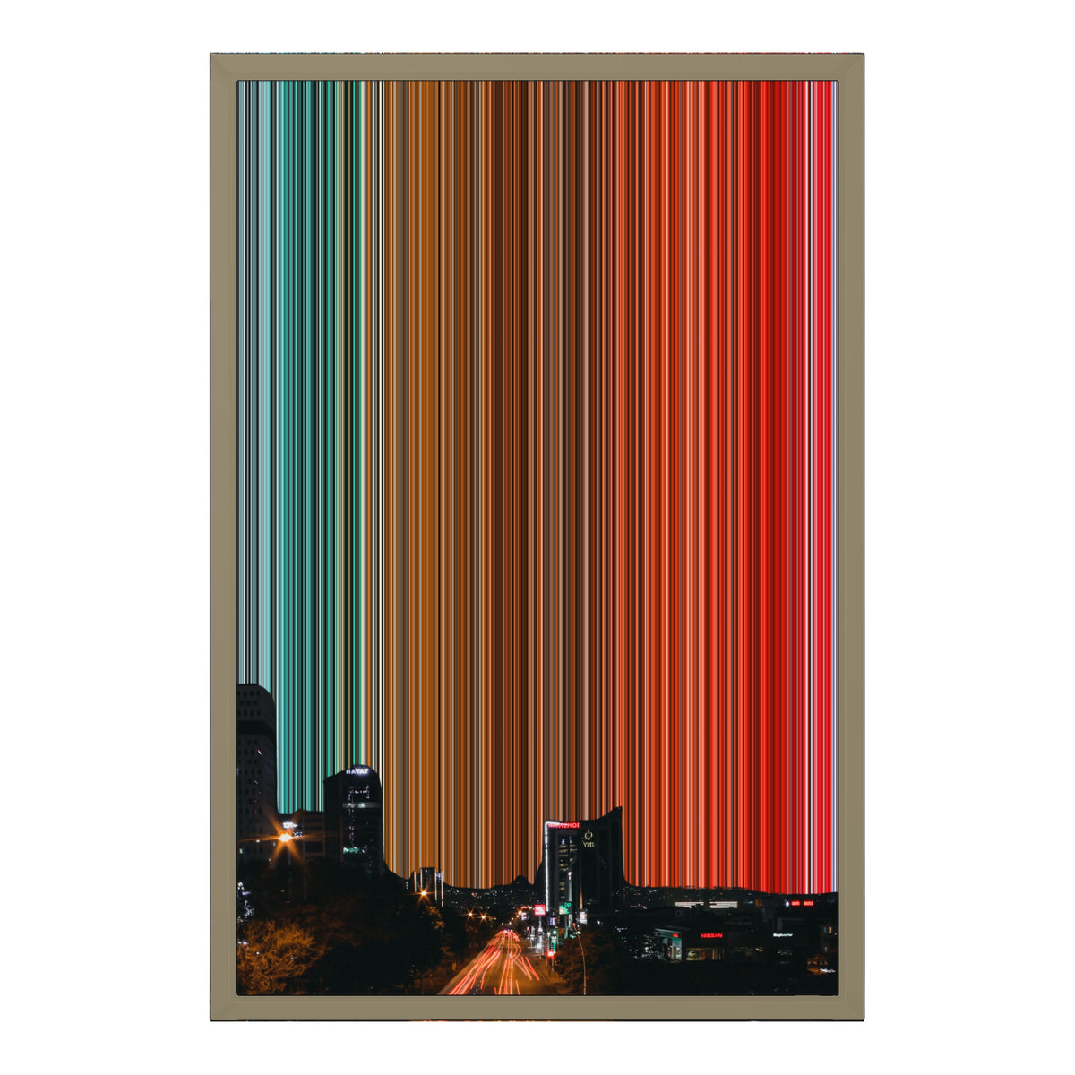 18×24" Float Frame Canvas - Natural Frame variant