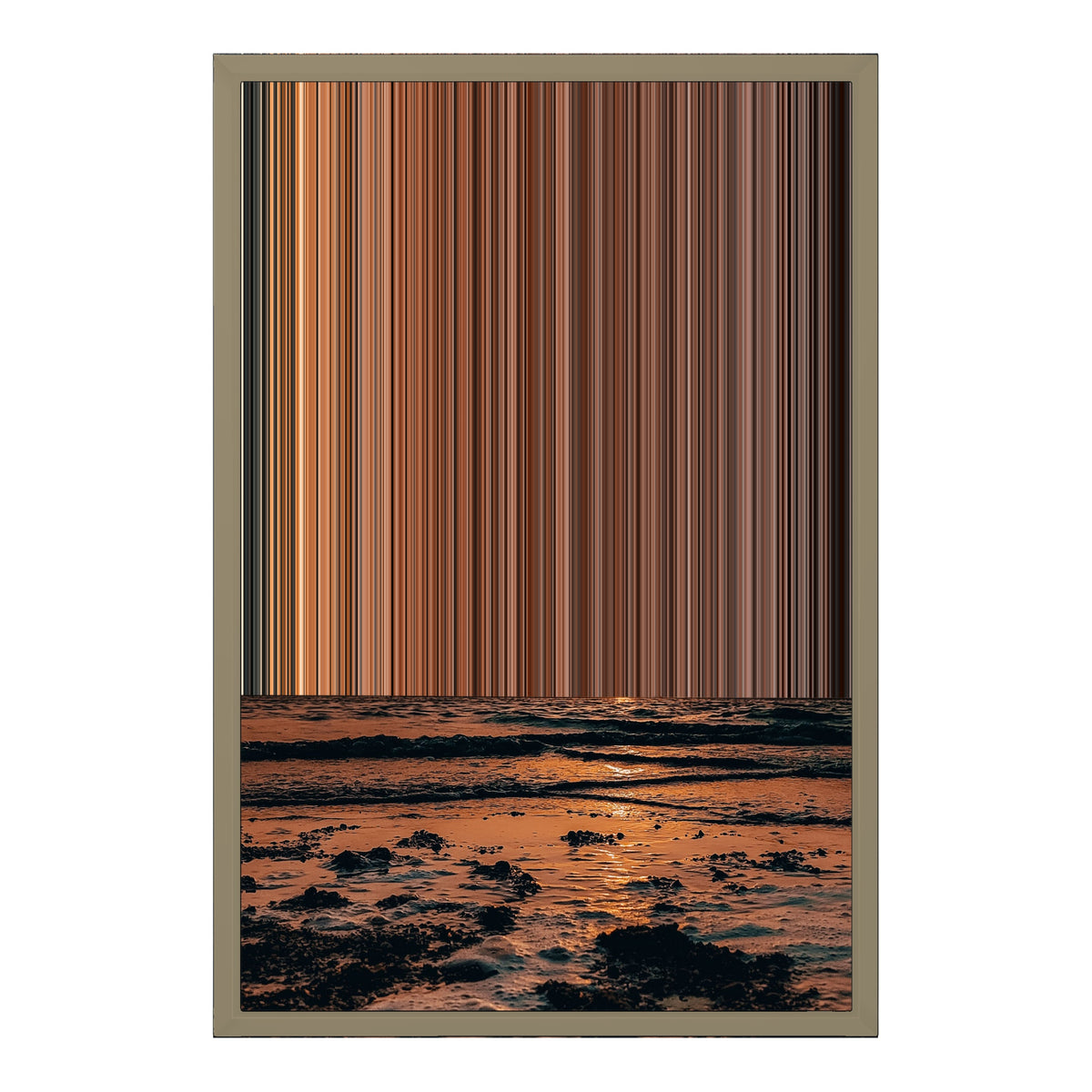 18×24" Float Frame Canvas - Natural Frame variant