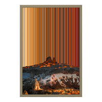 Canvastavla i floaterram, 18×24", ram i naturträ