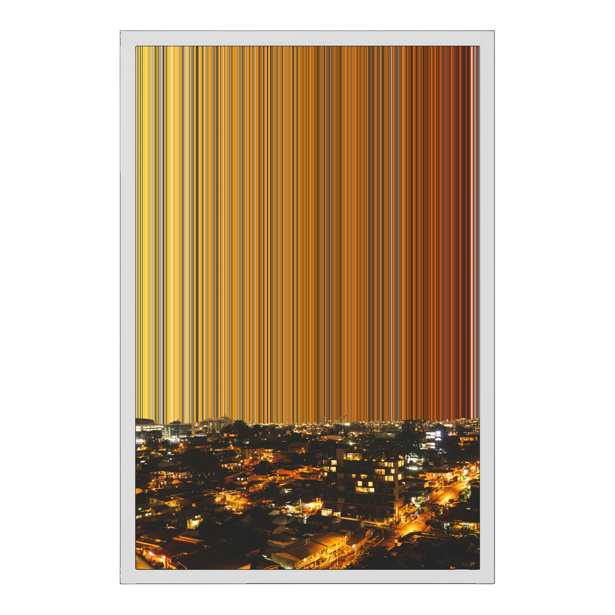 Electric Metropolis - Ambient Frequencies No. 001 - CAN-38MM-FRA-MC-18X24-VAR_18x24_White