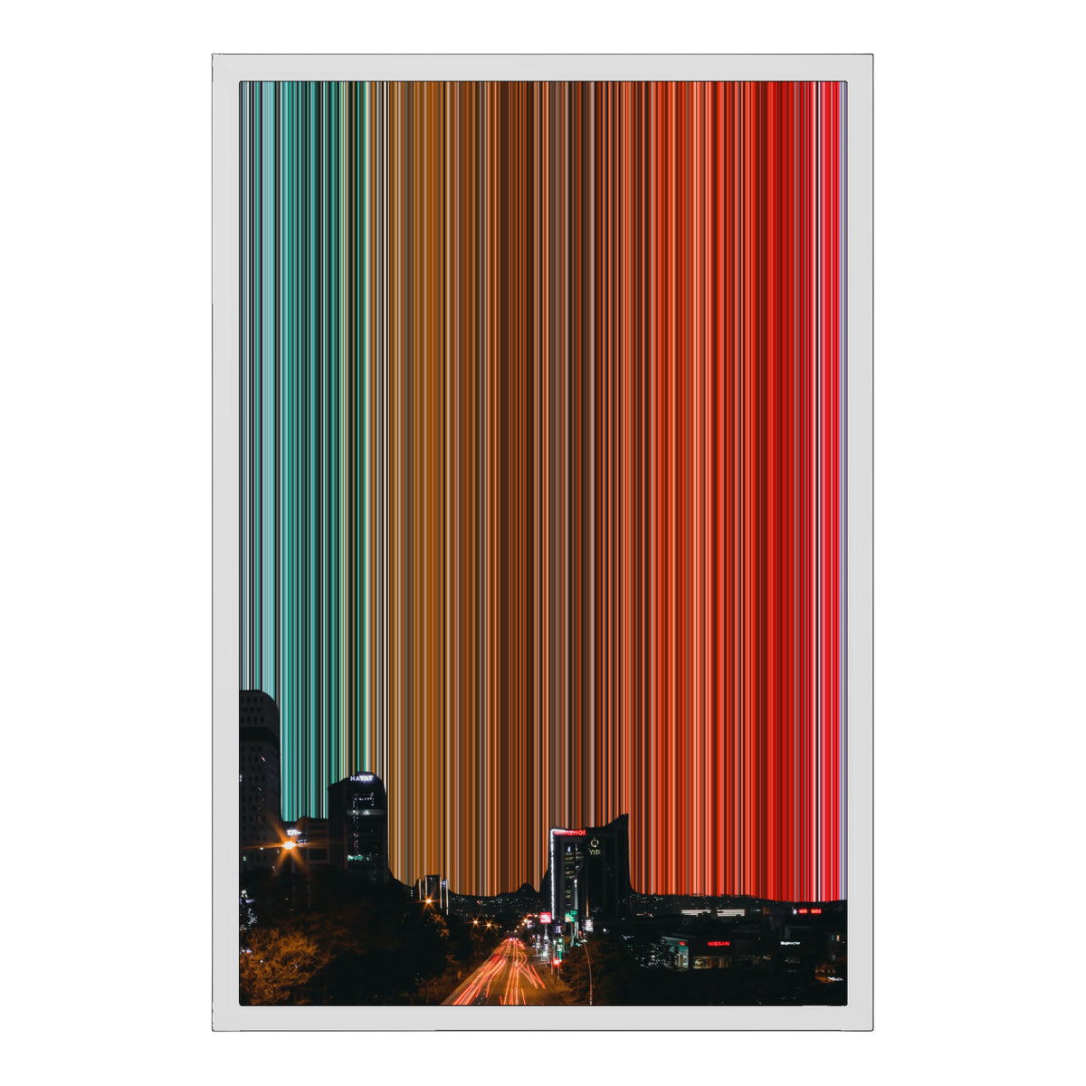 18×24" Float Frame Canvas - White Frame variant