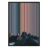 18×26" Metallic Float Frame Canvas - Black Frame variant