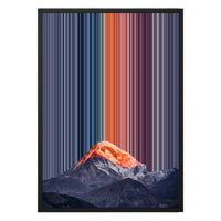 18×26" Metallic Float Frame Canvas - Black Frame variant