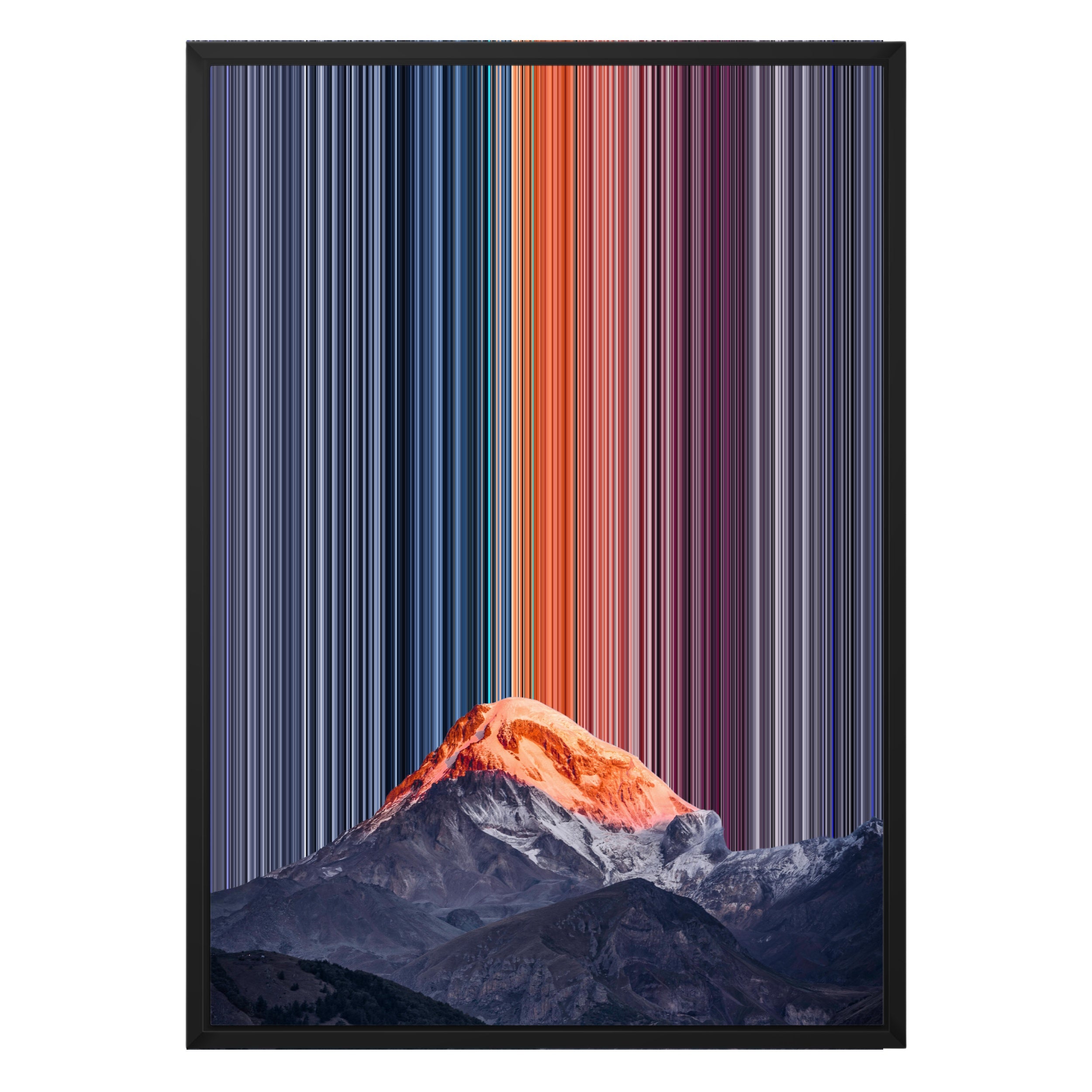 18×26" Metallic Float Frame Canvas - Black Frame variant