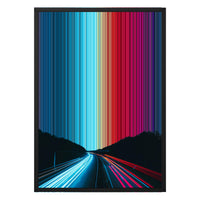 18×26" Metallic Float Frame Canvas - Black Frame variant