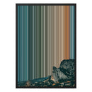 18×26" Metallic Float Frame Canvas - Black Frame variant