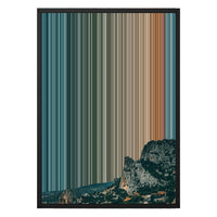 18×26" Metallic Float Frame Canvas - Black Frame variant