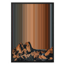 18×26" Metallic Float Frame Canvas - Black Frame variant