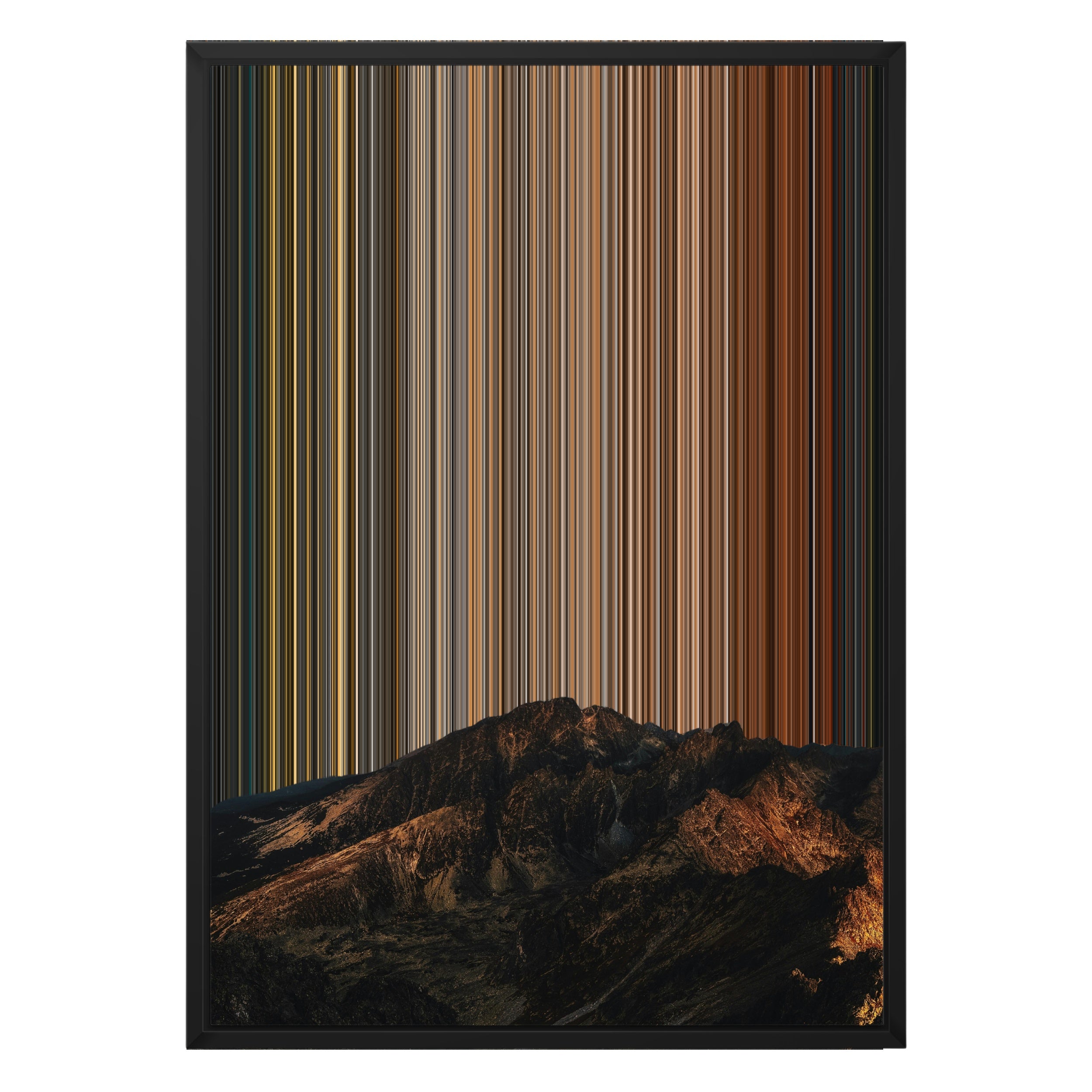 18×26" Metallic Float Frame Canvas - Black Frame variant