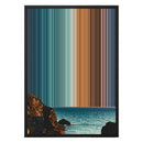 18×26" Metallic Float Frame Canvas - Black Frame variant