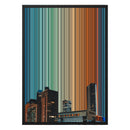 18×26" Metallic Float Frame Canvas - Black Frame variant