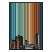 18×26" Metallic Float Frame Canvas - Black Frame variant