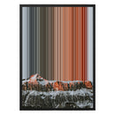 18×26" Metallic Float Frame Canvas - Black Frame variant