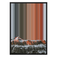 18×26" Metallic Float Frame Canvas - Black Frame variant